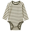 2 Baby Langarmbodys mit Rippstruktur