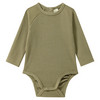 2 Baby Langarmbodys mit Rippstruktur