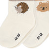 2 Paar Newborn Socken mit Tier-Motiven