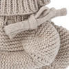 1 Paar Newborn Strickschühchen mit Schnürung