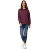 Damen Hoodie mit Flock-Print