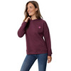 Damen Hoodie mit Flock-Print