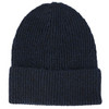 Damen Strickmütze mit Wolle dunkelblau