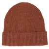 Damen Strickmütze mit Wolle rostbraun