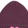 Mädchen Strickmütze mit Applikation