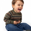 Baby Strickpullover mit Norwegermuster