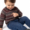 Baby Strickpullover mit Norwegermuster