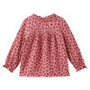 Baby Musselin-Bluse mit Blümchen
