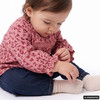Baby Musselin-Bluse mit Blümchen