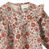 Baby Musselin-Bluse mit Blümchen