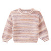 Mädchen Strickpullover in Melange-Optik