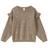 Mädchen Strickpullover mit Ajour-Muster