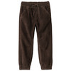 Jungen Thermo-Cordhose mit Elastikbund dunkelbraun