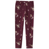 Mädchen Sweatleggings mit Allover-Print dunkellila