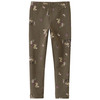 Mädchen Sweatleggings mit Allover-Print hellbraun