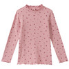 Mädchen Langarmshirt mit Rippstruktur