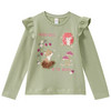 Meisjes-shirt met lange mouwen groen