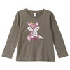 Mädchen Langarmshirt mit Pailletten hellbraun