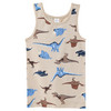 3 Jungen Unterhemden mit Dino-Motiven