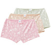 3 Mädchen Pantys mit Waldtier-Motiven