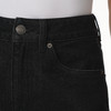 Damesjeans met barrel-pasvorm in denimlook