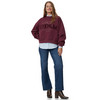Dames-sweatshirt in effen kleur