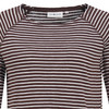 Dames-T-shirt met lange mouwen, gestreept