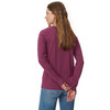 Dames-T-shirt met lange mouwen, gestreept