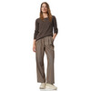 Dames-T-shirt met lange mouwen, gestreept