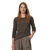 Dames-T-shirt met lange mouwen, gestreept