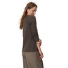 Dames-T-shirt met lange mouwen, gestreept