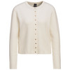 Damen Strickjacke mit Herzknöpfen cremeweiss