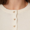 Damen Strickjacke mit Herzknöpfen
