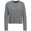 Damen Strickjacke mit Herzknöpfen grau