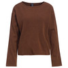 Damen Strickpullover in Unifarben braun