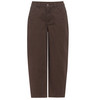 Damen Barrel-Hose im 5-Pocket-Style dunkelbraun
