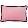 Samt-Kissenhülle 30 x 50 cm rosa