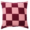 Kissenhülle 50 x 50 cm rosa / bordeaux