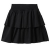 Mädchen Rock mit integrierten Shorts schwarz