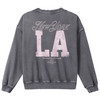 Mädchen Sweatshirt mit Print dunkelgrau