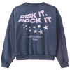 Mädchen Sweatshirt mit Print dunkelblau