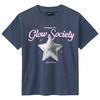 Mädchen T-Shirt mit Print dunkelblau