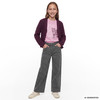 Mädchen Wide-Leg-Jeans mit Leo-Muster