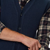 Herren Strickweste aus Rippstrick