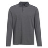 Herren Poloshirt mit leichten Streifen dunkelgrau