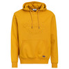 Herren Hoodie mit geprägtem Schriftzug goldgelb