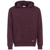 Herren Hoodie mit geprägtem Schriftzug dunkelrot