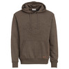 Herren Hoodie mit geprägtem Schriftzug dunkelbraun