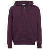 Herren Sweatjacke mit Kapuze dunkelrot