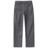 Jungen Straight-Jeans mit Stickerei dunkelgrau